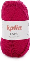 Katia Capri - kleur 129 Donker fuchsia - 50 gr. = 125 m. - 100% katoen