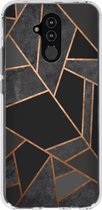 Design Backcover Huawei Mate 20 Lite hoesje - Grafisch Zwart / Koper