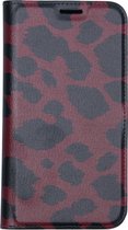 Design Softcase Booktype iPhone Xr hoesje - Panter Rood
