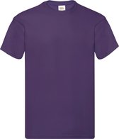 T-shirt à manches courtes Original Fruit Of The Loom hommes (Violet)