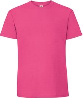 Fruit Of The Loom Mens Ringgesponnen Premium Tshirt (Fuchsia)