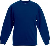 Fruit Of The Loom Kinder Unisex Premium 70/30 Sweatshirt (pak van 2) (Marine)