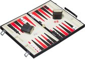 valise backgammon relaxdays - jeu de société - Tric Track - jeu de stratégie - triktrak - noir