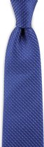 We Love Ties - Stropdas Blue Chip Stock - geweven zuiver zijde - kobaltblauw / wit