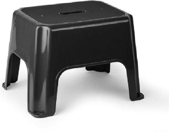 Tabouret plastique noir 28*28*45cm | Sanifer