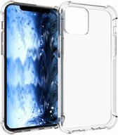 Shop4 - iPhone 12 Hoesje - Zachte Back Case Drop Shock Proof Transparant