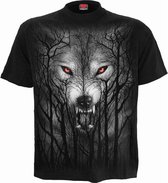 Spiral Heren Tshirt -XXL- FOREST WOLF Zwart
