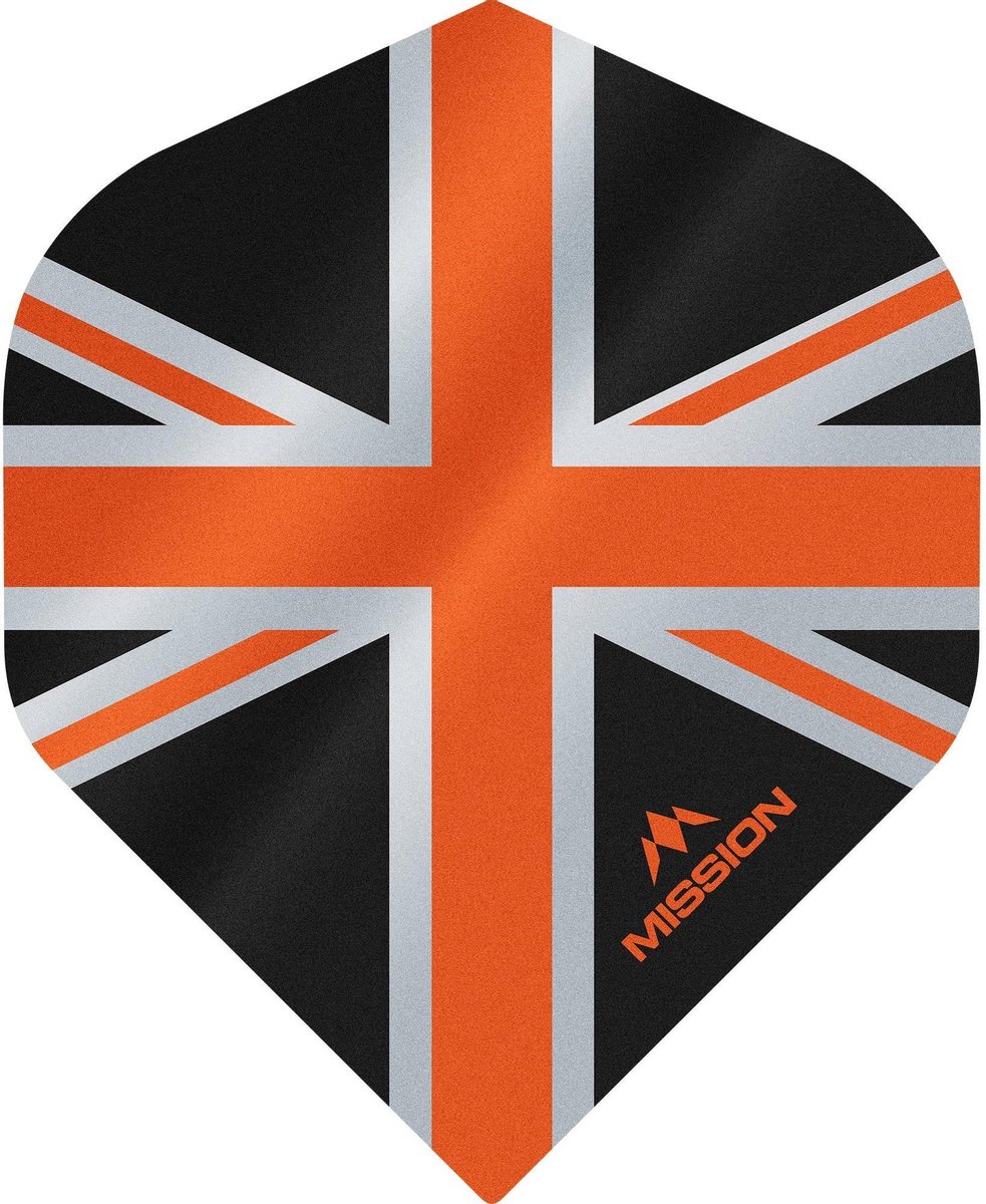 Mission Alliance 100 Black & Orange NO2 - Dart Flights