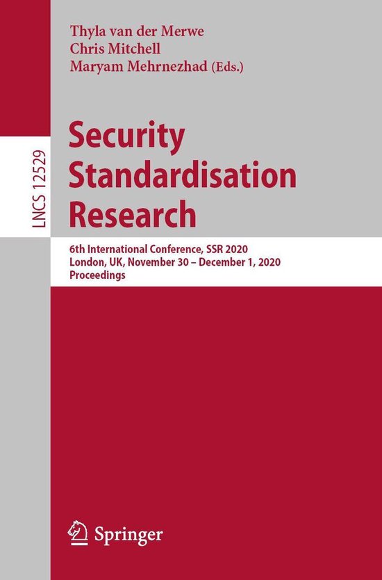 Springer Nature Proceedings Computer Science - Security Stan ... - cover
