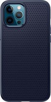 Spigen Liquid Air TPU met Air Cushion hoesje voor iPhone 12 Pro Max - blauw