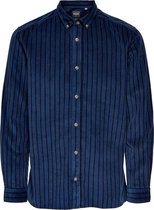 Onsedward Ls Striped Corduroy Shirt 22017669 Dress Blues