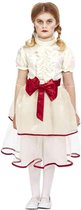 Smiffy's - Pop kostuum Kostuum - Porceleinen Pop - Meisje - rood,wit / beige - Small - Kerst - Verkleedkleding