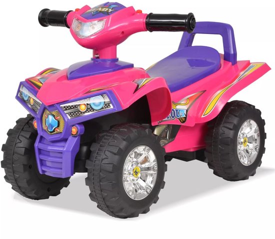 vidaXL Loopquad met licht en geluid roze en paars