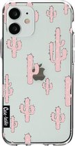 Casetastic Apple iPhone 12 Mini Hoesje - Softcover Hoesje met Design - American Cactus Pink Print