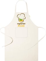 mijncadeautje - keukenschort van Organisch katoen - Vegetarian Food