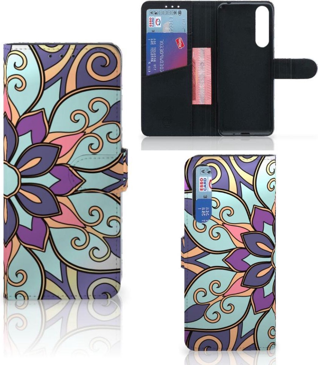 Sony Xperia 1 II Hoesje Purple Flower