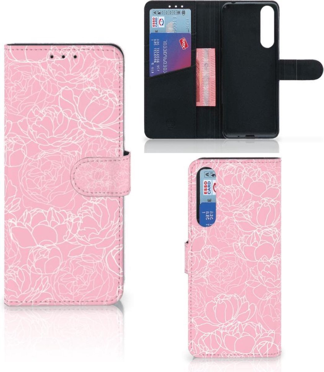 Sony Xperia 1 II Hoesje White Flowers