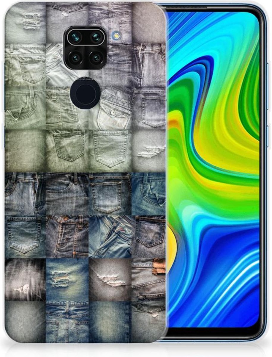 Silicone Back Cover Xiaomi Redmi Note9 Spijkerbroeken