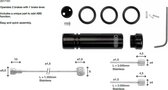 Universele kabelsplitter set Elvedes met optionele ABS functie (op kaart)