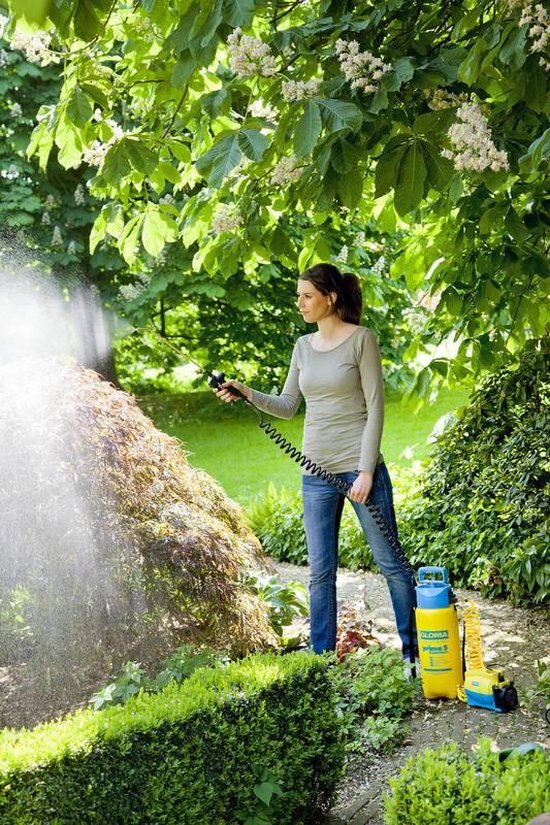 Gloria Haus und Garten 000091.0000 prima 5 Comfort Drukspuit 5 l Compressoraansluiting, Spiraalslang van Merkloos	 — afbeelding 4