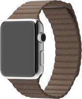 watchbands-shop.nl Kunstleren bandje - bandje geschikt voor Apple Watch Series 1/2/3 (38mm) - Bruin