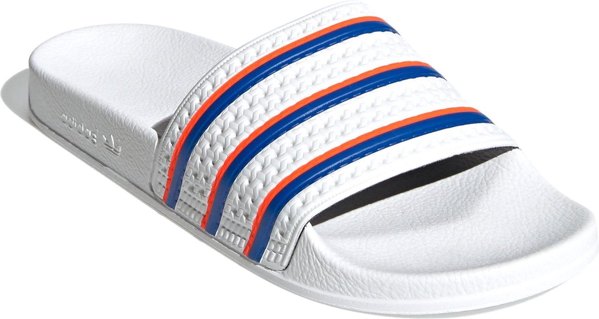 Tåler To grader pensionist adidas Slippers - Maat 42 - Unisex - wit/blauw/oranje | bol.com