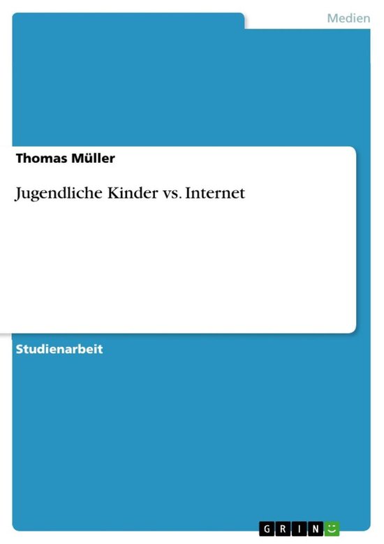 Jugendliche Kinder vs. Internet - cover