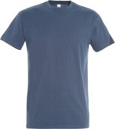 SOLS Heren Keizerlijke Zwaargewicht T-Shirt met korte mouwen (Denim)