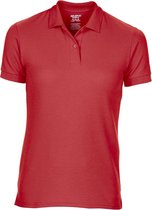 Gildan DryBlend Dames Sport Dubbel Pique Polo Shirt (Rood)