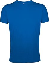 SOLS Heren Regent Slim Fit T-Shirt met korte mouwen (Koningsblauw)