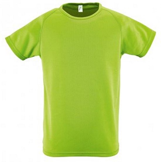 SOLS Kinderen/Kinderen Sportief Unisex T-Shirt met korte mouwen (Appelgroen)