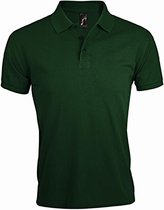 SOLS Heren Prime Pique Poloshirt met korte mouwen (Fles groen)