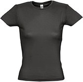 SOLS Dames/dames Miss Korte Mouwen T-Shirt (Donkergrijs)