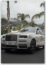 Canvas Experts Schilderij Doek Met Exclusieve Rolls Royce Auto Maat 100x70CM *ALLEEN DOEK MET WITTE RANDEN* Wanddecoratie | Poster | Wall Art | Canvas Doek |muur Decoratie |