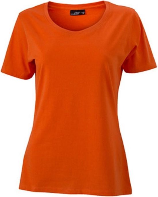 James and Nicholson T-shirt Basic / femme ( Oranje foncé)