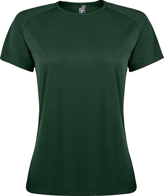 SOLS Dames/dames Sportief T-Shirt met korte mouwen (Bosgroen)