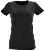 SOLS Dames/dames Regent Fit T-Shirt met korte mouwen (Diep zwart)