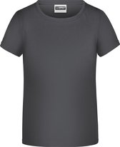 James And Nicholson Childrens Girls Basic T-Shirt (Grafiet)