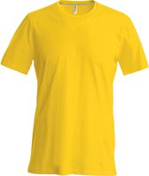 Kariban Heren Slim Fit Korte Mouw Bemanningshals T-Shirt (Geel)