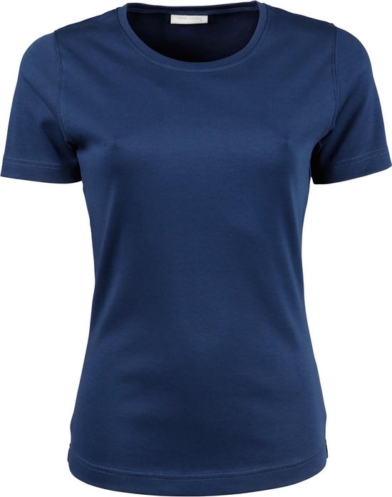 Tee Jays Dames/dames Interlock T-Shirt met korte mouwen (Indigo)