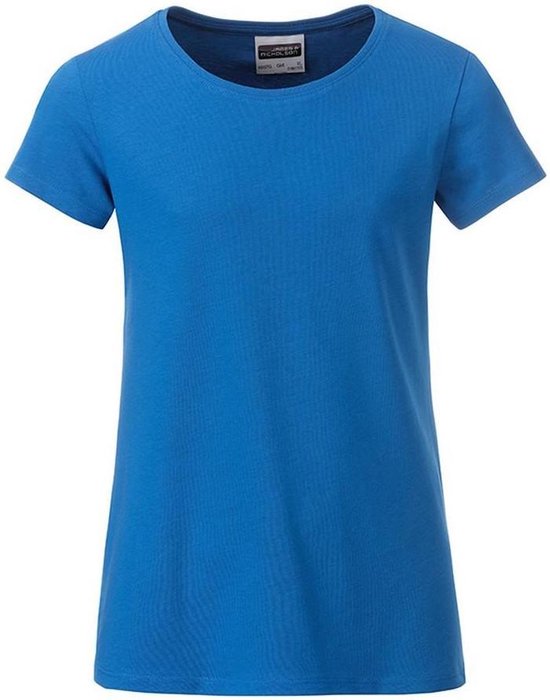 James and Nicholson Meisjes Basic T-Shirt (Kobaltblauw)