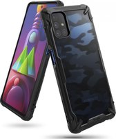 Ringke Fusion X Samsung Galaxy M51 Hoesje Back Cover Camo Zwart