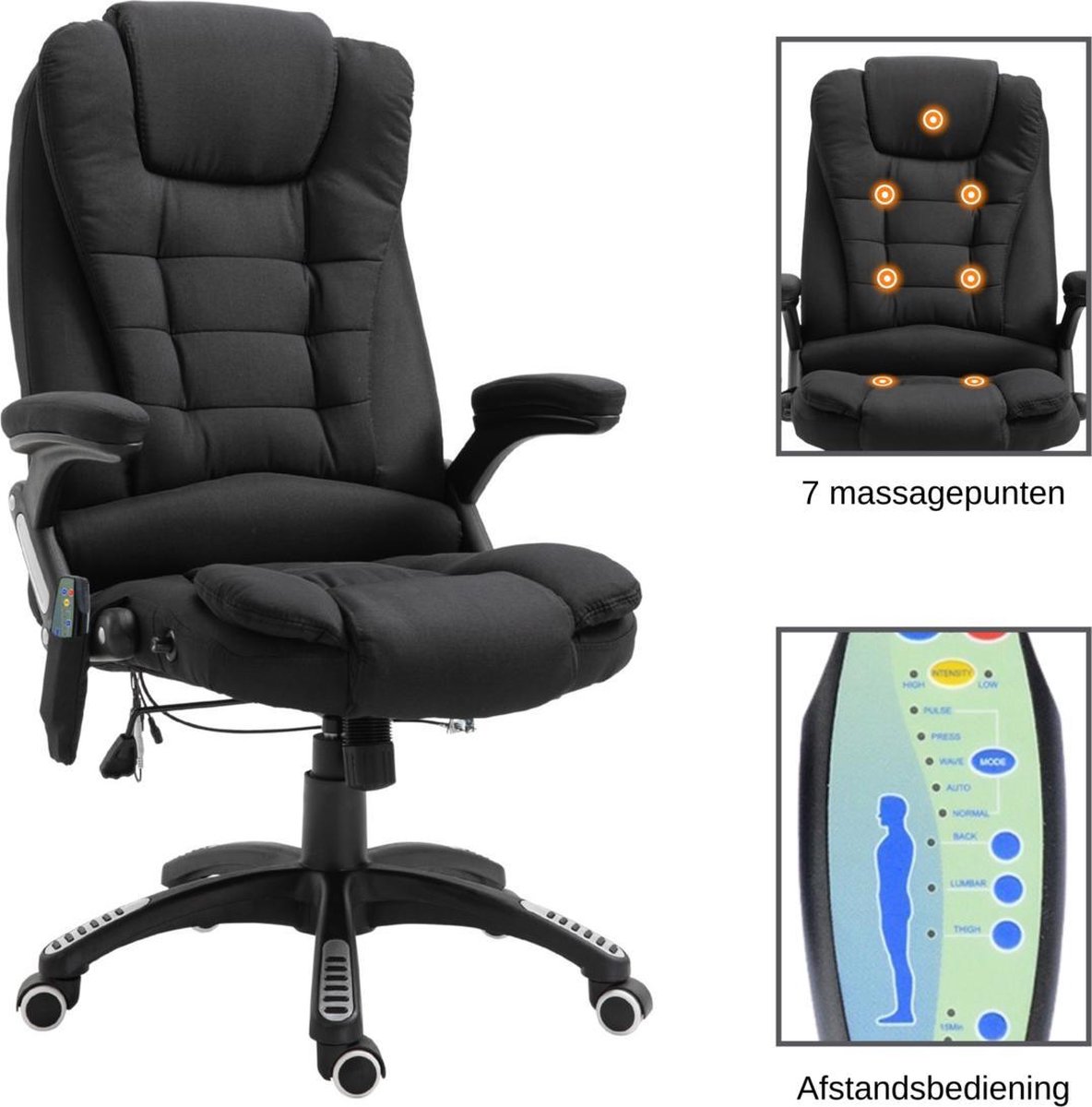 Chaise de bureau - Chaise de bureau ergonomique - Chaise de direction - Chaise  de... | bol.com