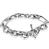 ZINZI zilveren fantasie armband ovaal 11mm ZIA1796