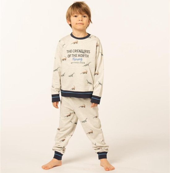 aspect spanning Luipaard Eskimo pyjama jongens - grijs - Saurus - maat 92 | bol.com