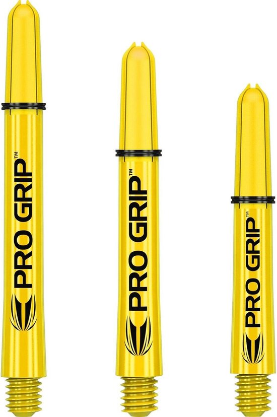 Foto: Target pro grip dartshafts geel medium 1 set 