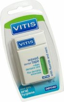 2x Vitis Waxed Dental Tape Fluoride & Mint 50 meter