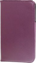 Étui en cuir texturé Lichi rotatif à 360 degrés avec support pour Samsung Galaxy Tab 3 (8.0) / T3110 / T3100, violet (violet)