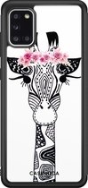 Samsung A31 hoesje - Giraffe | Samsung Galaxy A31 case | Hardcase backcover zwart