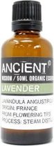 Biologische Etherische Olie Lavendel - 50ml - Essentiële Oliën Aromatherapie - Essentiële Lavendelolie - Aromatherapie